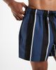 ASOS DESIGN ASOS DESIGN swim shorts in short length in navy and black stripes - 3