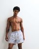 ASOS DESIGN ASOS DESIGN swim shorts in short length with palm tree print in washed blue - 2