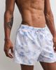 ASOS DESIGN ASOS DESIGN swim shorts in short length with palm tree print in washed blue - 4