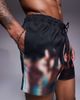 ASOS DESIGN ASOS DESIGN swims shorts in short length with blurred photographic print in black - 4