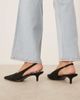 ASOS DESIGN ASOS DESIGN Sydney slingback kitten heel shoes in black - 2