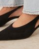 ASOS DESIGN ASOS DESIGN Sydney slingback kitten heel shoes in black - 3