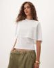 ASOS DESIGN ASOS DESIGN T-shirt cape in ecru-White - 1