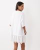 ASOS DESIGN ASOS DESIGN t-shirt mini dress with white lace trim in white - 3
