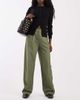 ASOS DESIGN ASOS DESIGN Tailored arch barrel pants in khaki-Green - 1