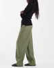 ASOS DESIGN ASOS DESIGN Tailored arch barrel pants in khaki-Green - 2