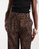 ASOS DESIGN ASOS DESIGN tailored arch barrel trousers in leopard print-Brown - 3
