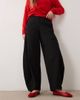 ASOS DESIGN ASOS DESIGN tailored balloon trouser with popper hem in black - 2