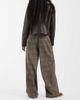 ASOS DESIGN ASOS DESIGN Tailored banana leg pants in beige tartan plaid-Neutral - 3