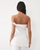 ASOS DESIGN ASOS DESIGN Tailored bandeau button up vest in white - 4