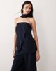 ASOS DESIGN ASOS DESIGN Tailored bandeau top with choker detail in navy - part of a set - 1