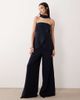 ASOS DESIGN ASOS DESIGN Tailored bandeau top with choker detail in navy - part of a set - 4