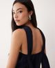 ASOS DESIGN ASOS DESIGN Tailored bandeau top with scarf detail in navy -part of a set - 2