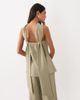 ASOS DESIGN ASOS DESIGN tailored bandeau top with scarf detail in soft olive - part of a set-Green - 3