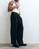 ASOS DESIGN ASOS DESIGN tailored barrel leg pants with wool in black herringbone - 1