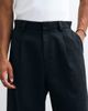 ASOS DESIGN ASOS DESIGN tailored barrel leg pants with wool in black herringbone - 2