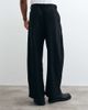 ASOS DESIGN ASOS DESIGN tailored barrel leg pants with wool in black herringbone - 4