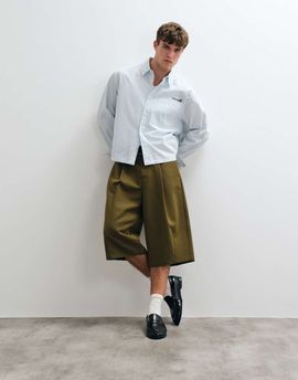 ASOS DESIGN ASOS DESIGN tailored barrel short in olive green