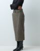 ASOS DESIGN ASOS DESIGN Tailored belted pencil midi skirt in brown wool check - 4