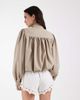 ASOS DESIGN ASOS DESIGN tailored blazer with bubble hem in stone texture-Neutral - 4
