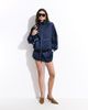 ASOS DESIGN ASOS DESIGN tailored bomber jacket in satin in navy - 2