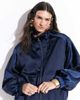 ASOS DESIGN ASOS DESIGN tailored bomber jacket in satin in navy - 3