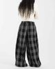 ASOS DESIGN ASOS DESIGN Tailored bouclé super wide leg pants in black-and-white plaid - 3