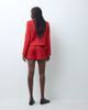 ASOS DESIGN ASOS DESIGN Tailored boucle pelmet mini skort in red boucle - 2