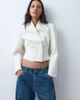 ASOS DESIGN ASOS DESIGN tailored cinch waist wrap blazer-WHITE - 1