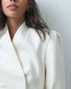 ASOS DESIGN ASOS DESIGN tailored cinch waist wrap blazer-WHITE - 2