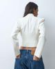 ASOS DESIGN ASOS DESIGN tailored cinch waist wrap blazer-WHITE - 4