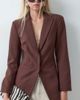 ASOS DESIGN ASOS DESIGN Tailored cinched waist blazer in brown - 1
