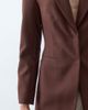 ASOS DESIGN ASOS DESIGN Tailored cinched waist blazer in brown - 4