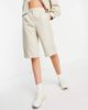ASOS DESIGN ASOS DESIGN tailored clean suit mom shorts in ecru-White - 3