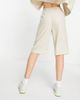 ASOS DESIGN ASOS DESIGN tailored clean suit mom shorts in ecru-White - 4