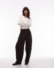 ASOS DESIGN ASOS DESIGN tailored cocoon pants in chocolate-Brown - 1