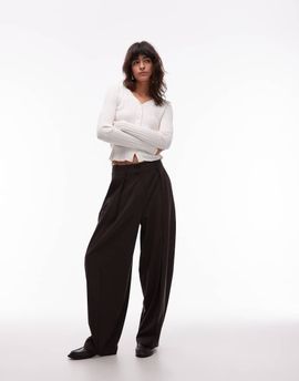 ASOS DESIGN ASOS DESIGN tailored cocoon pants in chocolate-Brown