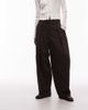 ASOS DESIGN ASOS DESIGN tailored cocoon pants in chocolate-Brown - 2