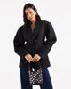 ASOS DESIGN ASOS DESIGN Tailored cocoon sleeve double breasted blazer in black - 1