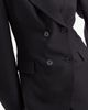ASOS DESIGN ASOS DESIGN Tailored cocoon sleeve double breasted blazer in black - 3