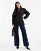 ASOS DESIGN ASOS DESIGN Tailored cocoon sleeve double breasted blazer in black - 4