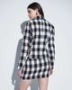 ASOS DESIGN ASOS DESIGN Tailored double breasted boucle blazer with gold button detail in mono check - 4