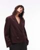 ASOS DESIGN ASOS DESIGN tailored double breasted boxy blazer in plum-Purple - 1