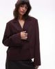 ASOS DESIGN ASOS DESIGN tailored double breasted boxy blazer in plum-Purple - 4