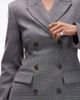 ASOS DESIGN ASOS DESIGN tailored double breasted relaxed blazer suit in monochromatic plaid-Black - 3