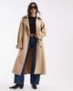 ASOS DESIGN ASOS DESIGN Tailored draped oversized trench in sand-Neutral - 2