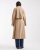 ASOS DESIGN ASOS DESIGN Tailored draped oversized trench in sand-Neutral - 4
