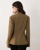 ASOS DESIGN ASOS DESIGN Tailored drummer style jacket in khaki-Green - 4
