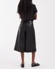 ASOS DESIGN ASOS DESIGN Tailored faux leather high waist culotte pants in black - 3
