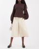 ASOS DESIGN ASOS DESIGN Tailored faux leather high waist culotte pants in cream-White - 1